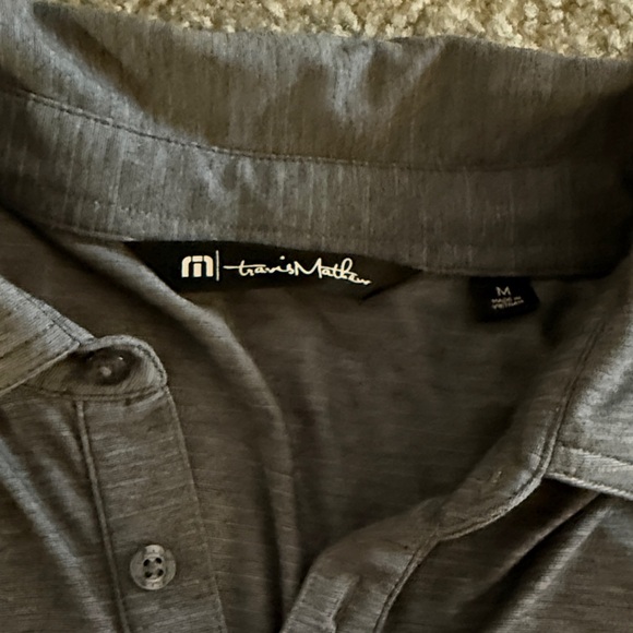 Anaheim Ducks Travis Mathew Men's Gray Polo Shirt - Picture 2 of 3